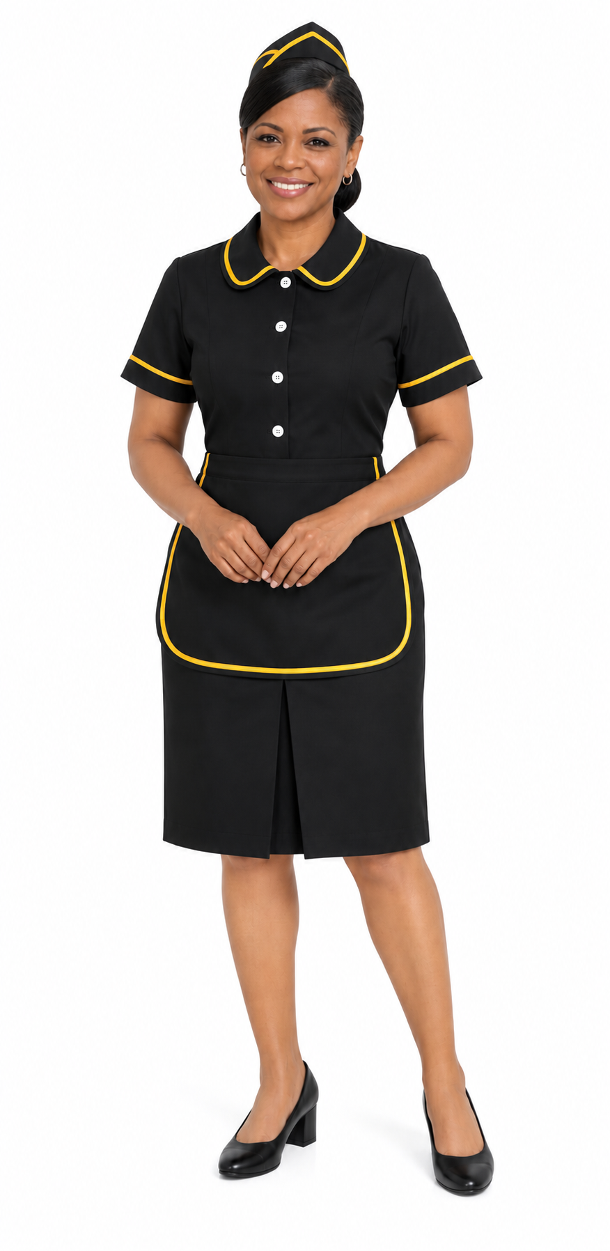 Modelo con uniforme Uniflomar