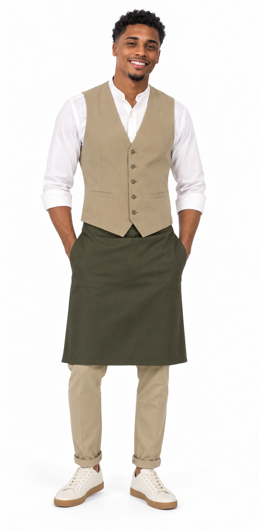 Modelo con uniforme Uniflomar