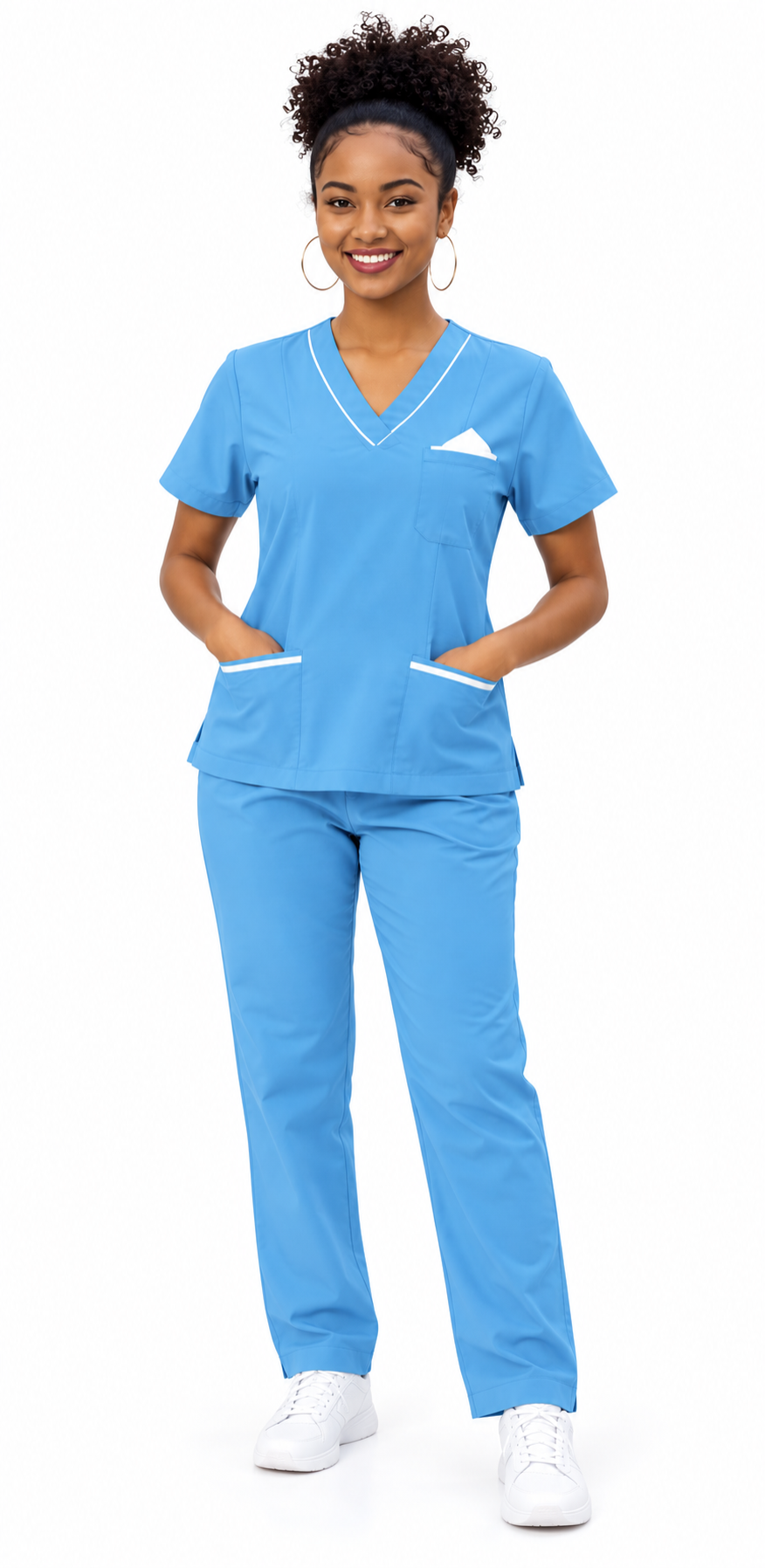 Modelo con uniforme Uniflomar