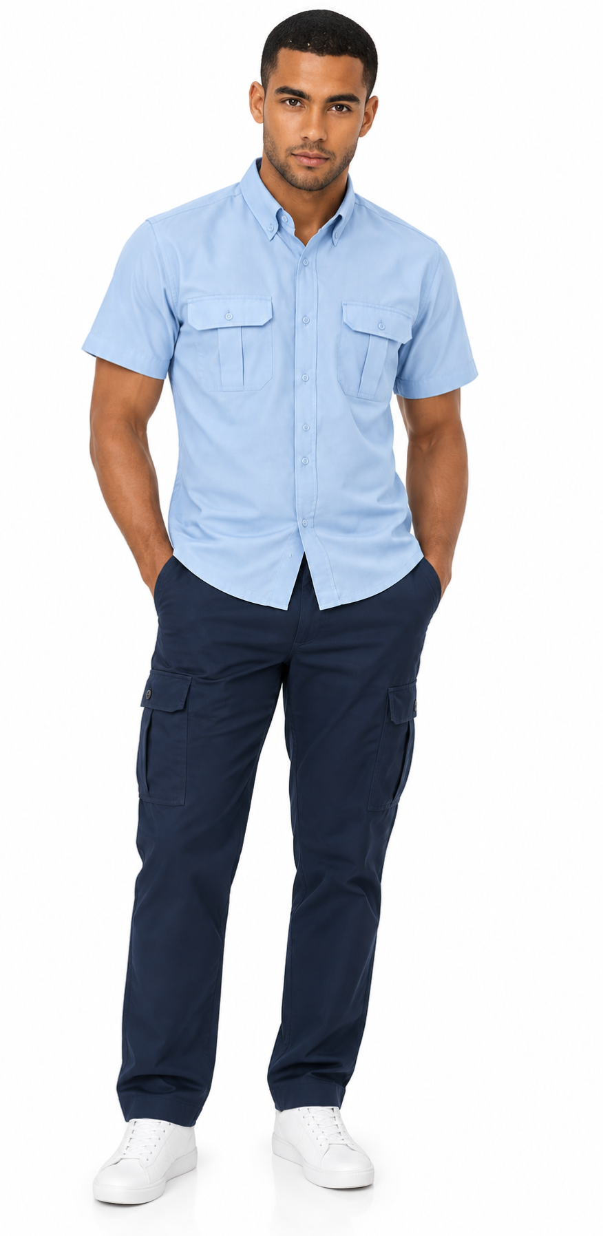 Modelo con uniforme Uniflomar